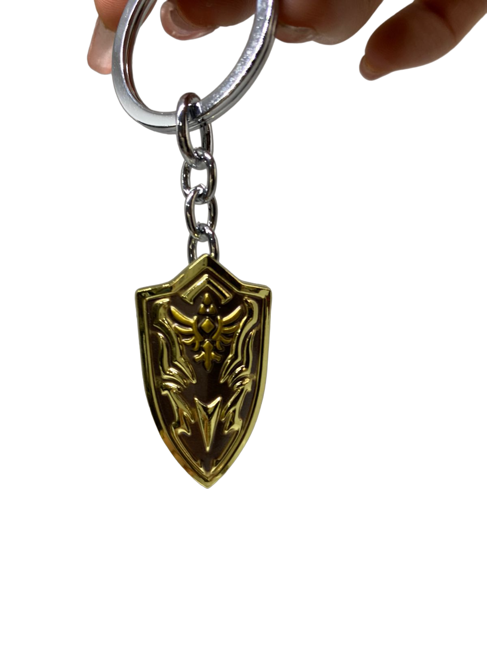 Llavero Metal Escudo Dorado Zelda - Imagen 2