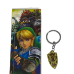 Llavero Metal Escudo Dorado Zelda