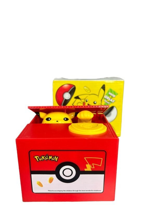 Alcancía Pikachu Traga Monedas Pokemon