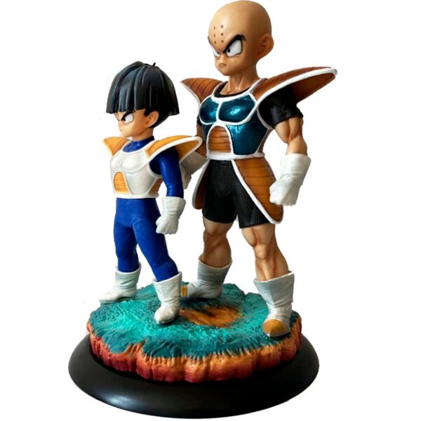 Figura Gohan Y Krilin Traje Sayajin 24 Cm Dragon Ball - Imagen 2