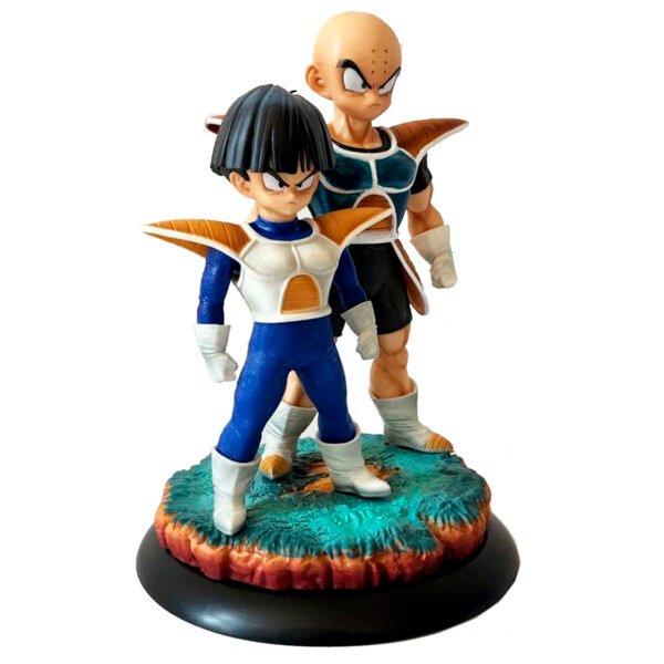 Figura Gohan Y Krilin Traje Sayajin 24 Cm Dragon Ball - Imagen 3