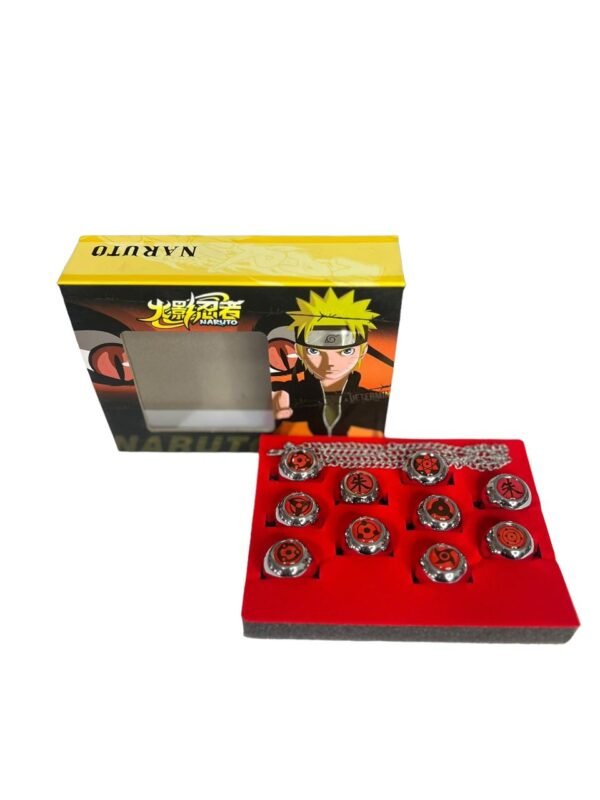 Set Anillos Naruto Shippuden X10