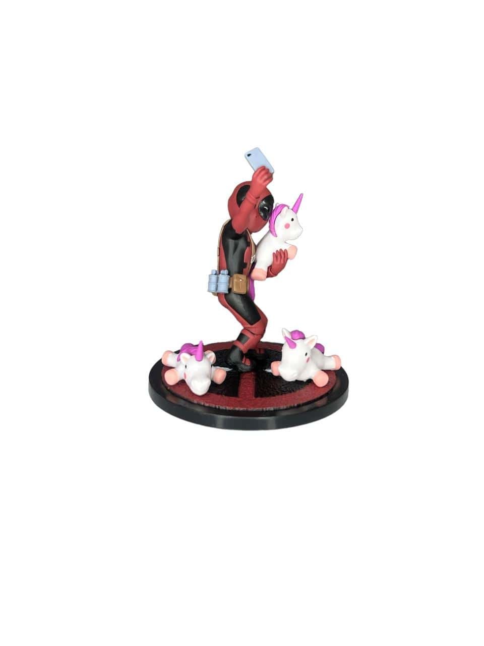 Figura De Colección Deadpool Selfie Unicornios 13 cm - Imagen 3