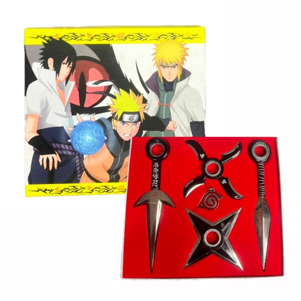 Set de Kunais X4 Giratorios Naruto