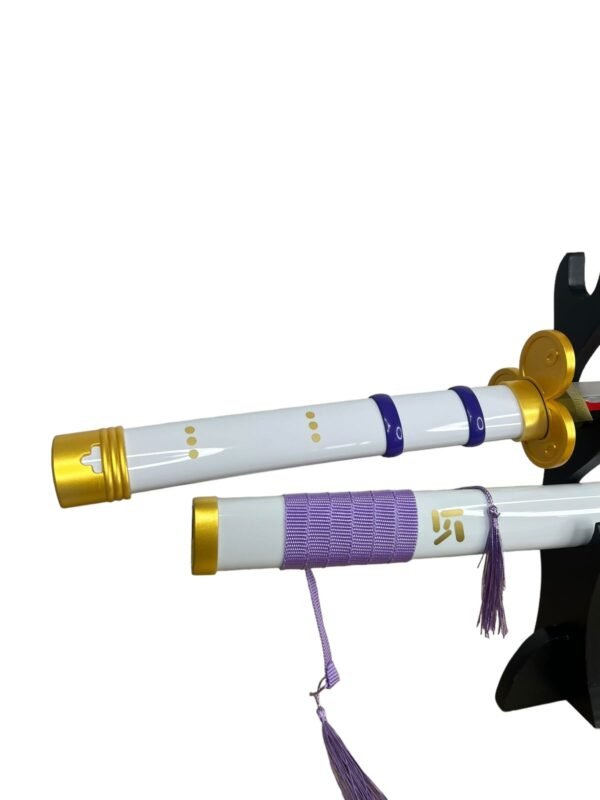 Katana Madera Con Luz Led Zoro Enma Blanca One Piece - Imagen 2