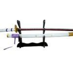 Katana Madera Con Luz Led Zoro Enma Blanca One Piece
