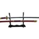 Katana Madera Con Luz Led Zoro Roja One piece