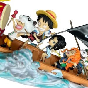 Figura Barco de Dragon 35cm con Personajes One piece - Imagen 6