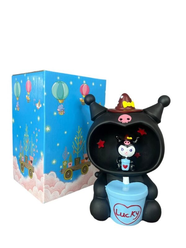 Lampara De Mesa Kuromi Mala Negra 22cm Hello Kitty