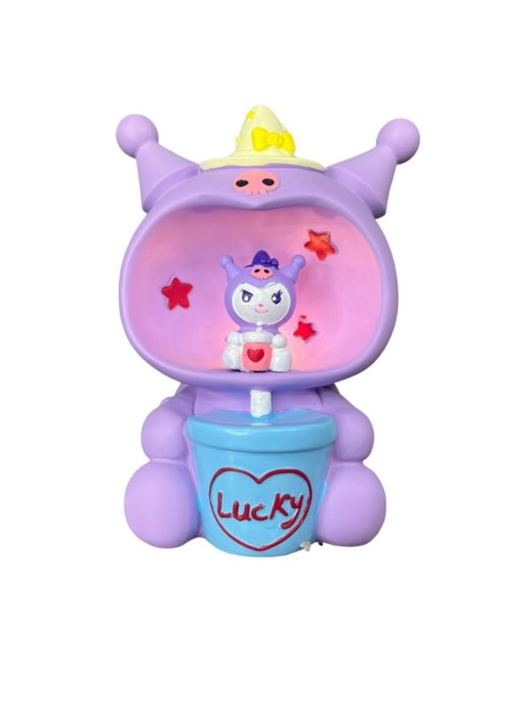 Lampara De Mesa Kuromi Morado Hello Kitty - Imagen 2