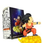 Figura Goku En Nube Con Bastón 14cm Dragón Ball