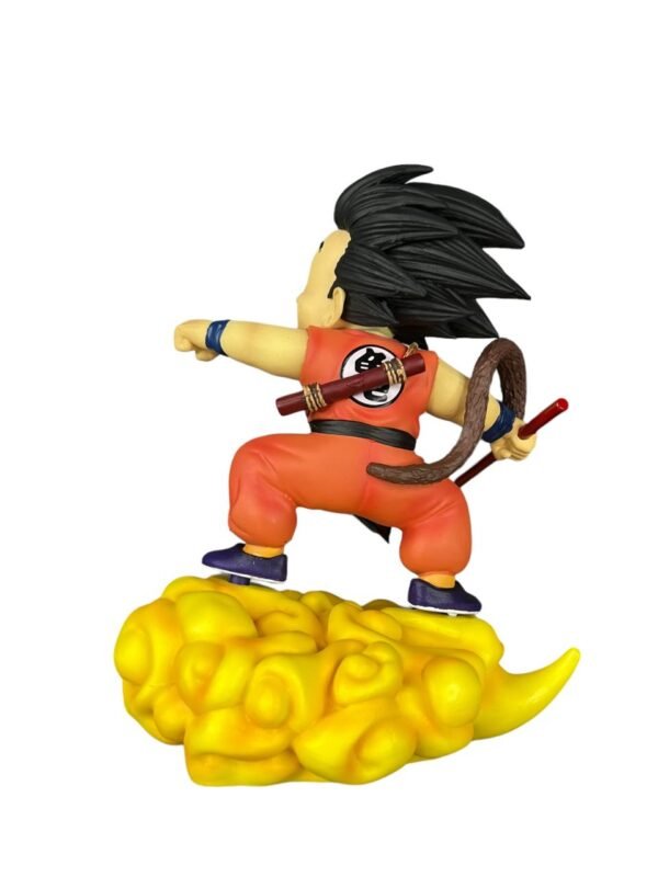 Figura Goku En Nube Con Bastón 14cm Dragón Ball - Imagen 3