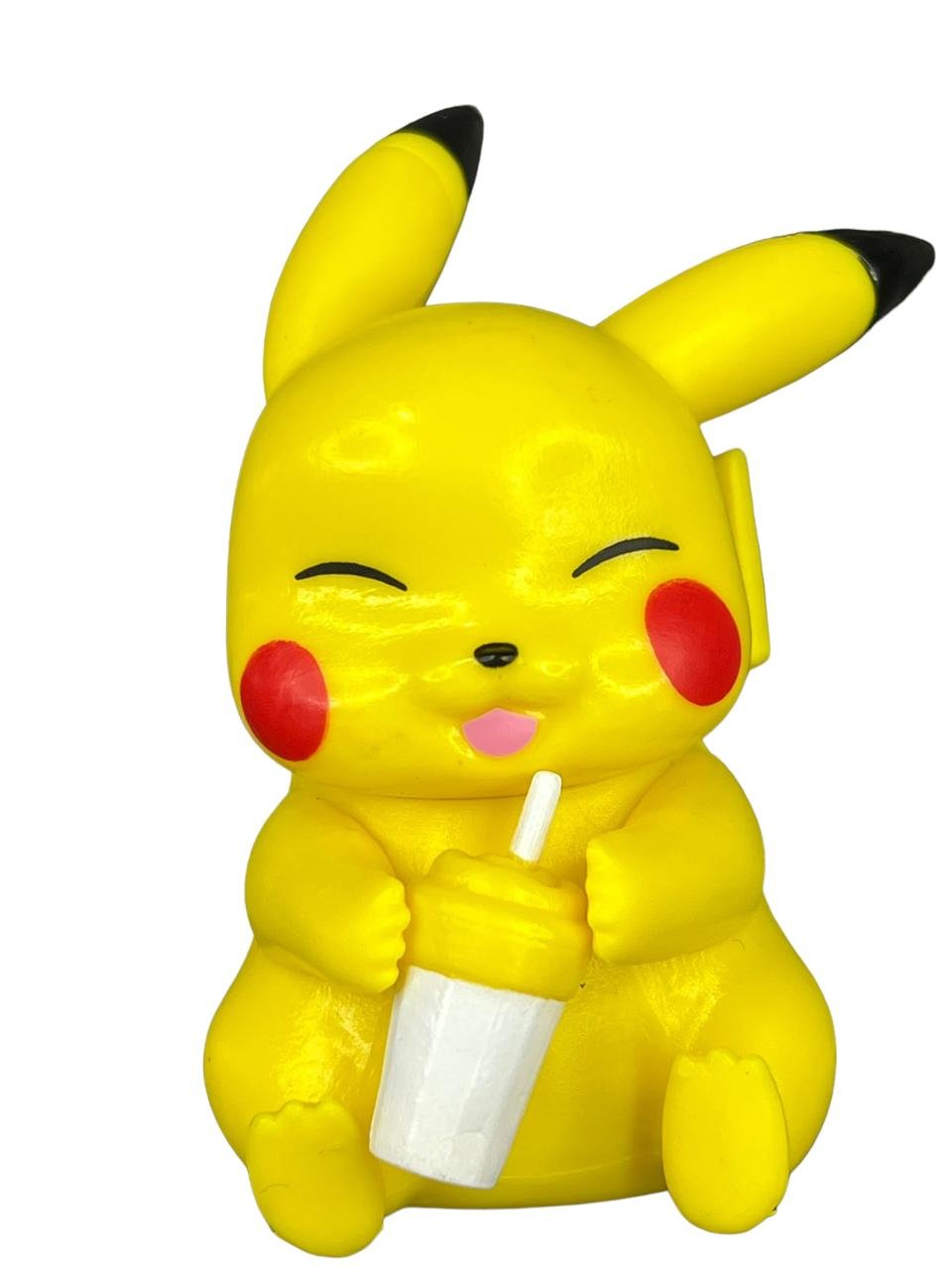 Figuras Coleccionables X6 Pikachu Comiendo Pokemon - Imagen 5