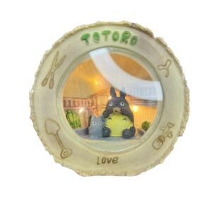 Lampara Tronco Totoro Tomando Café 11cm