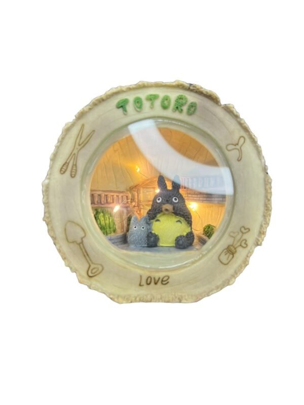 Lampara Tronco Totoro Tomando Café 11cm
