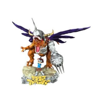 Figura Metal Greymon &  Yagami 45cm Digimon