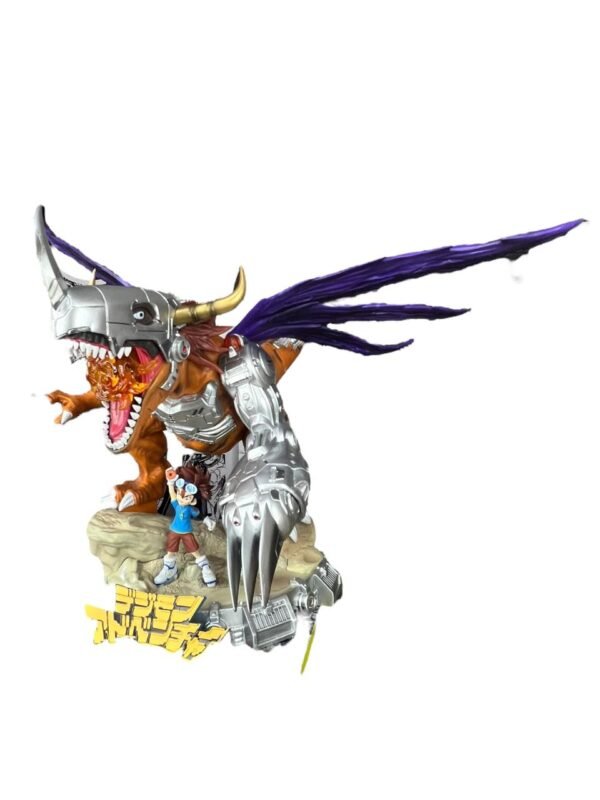 Figura Metal Greymon &  Yagami 45cm Digimon - Imagen 3