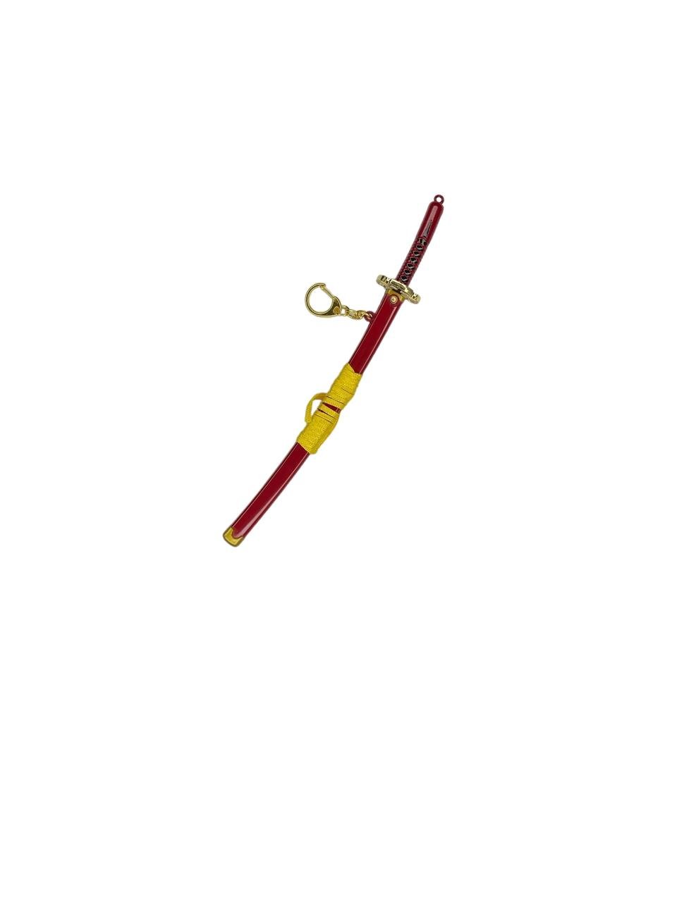 Llavero Mini Katana Zoro Roja One Piece - Imagen 2