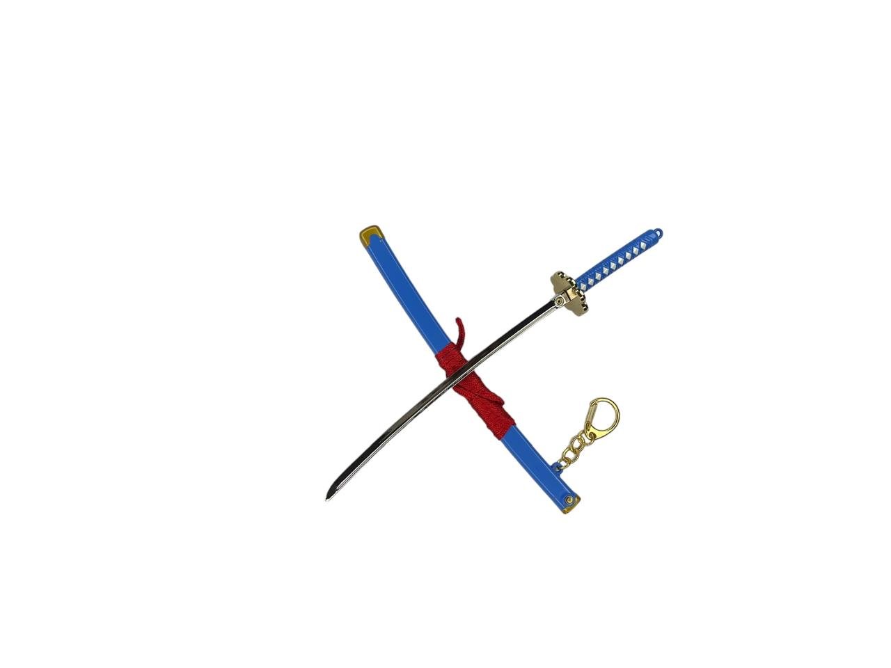 Llavero Mini Katana Zoro Enma Azul One Piece - Imagen 3