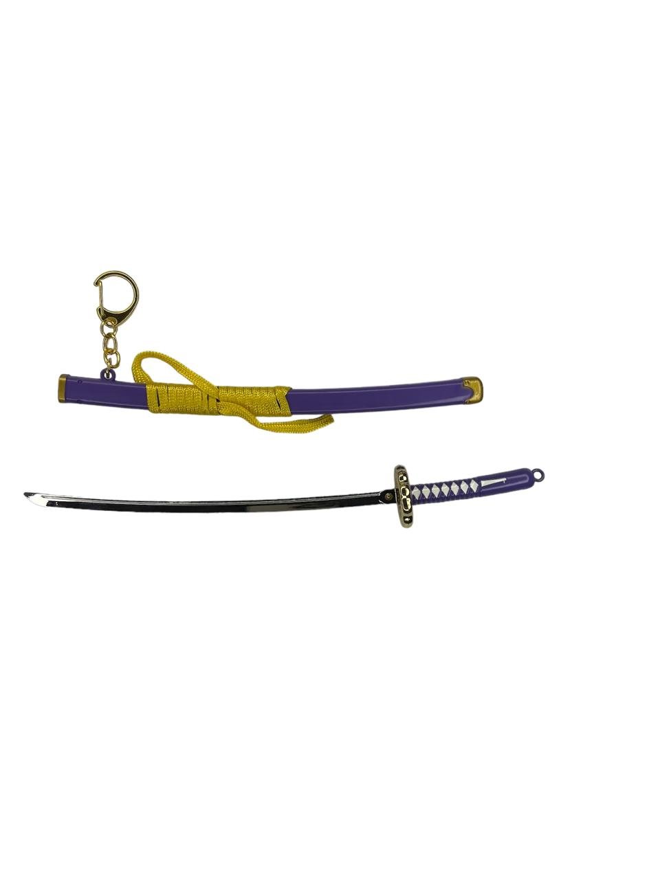 Llavero Mini Katana Roronoa Zoro Morado One Piece - Imagen 2