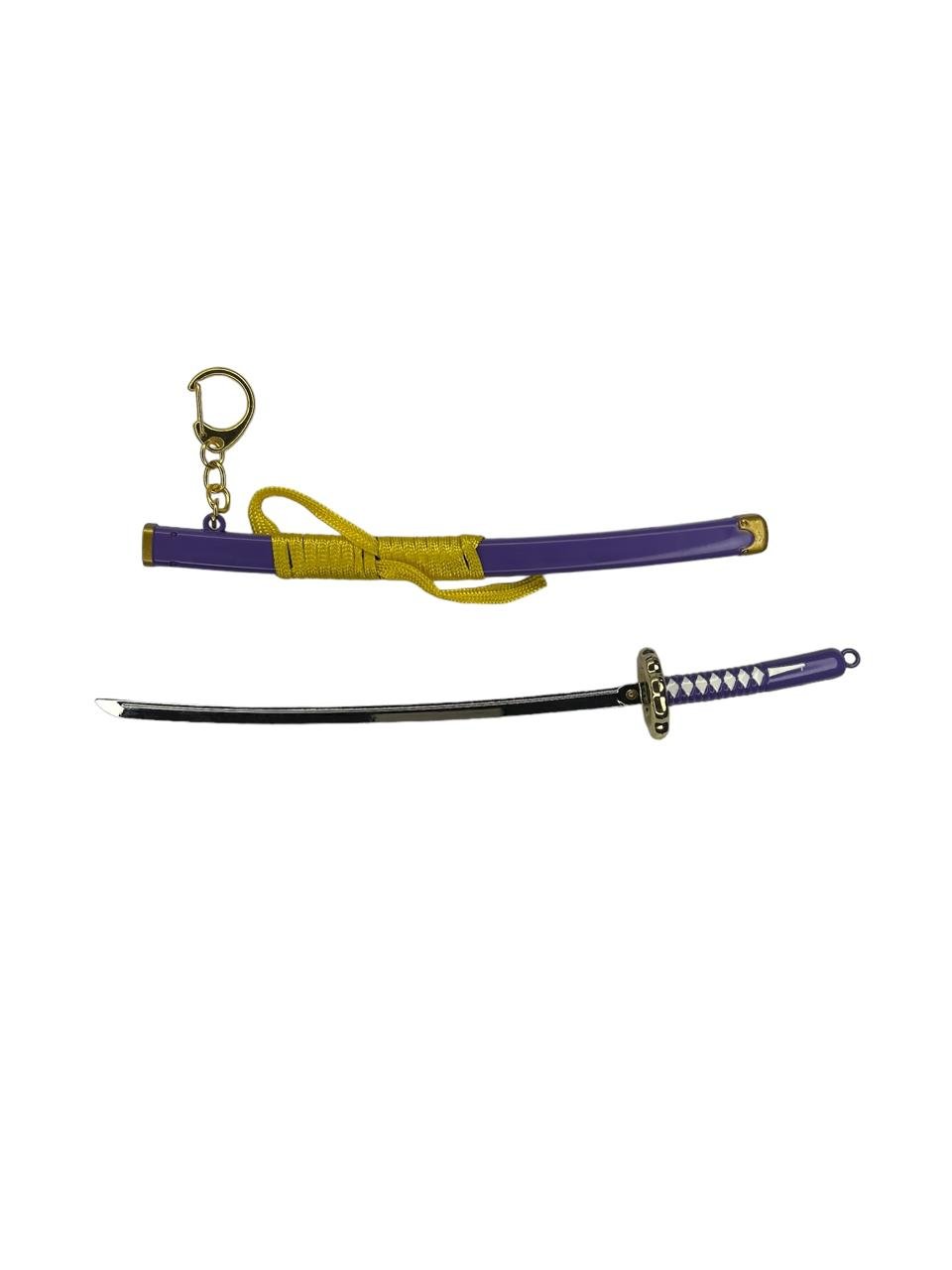 Llavero Mini Katana Roronoa Zoro Morado One Piece - Imagen 4