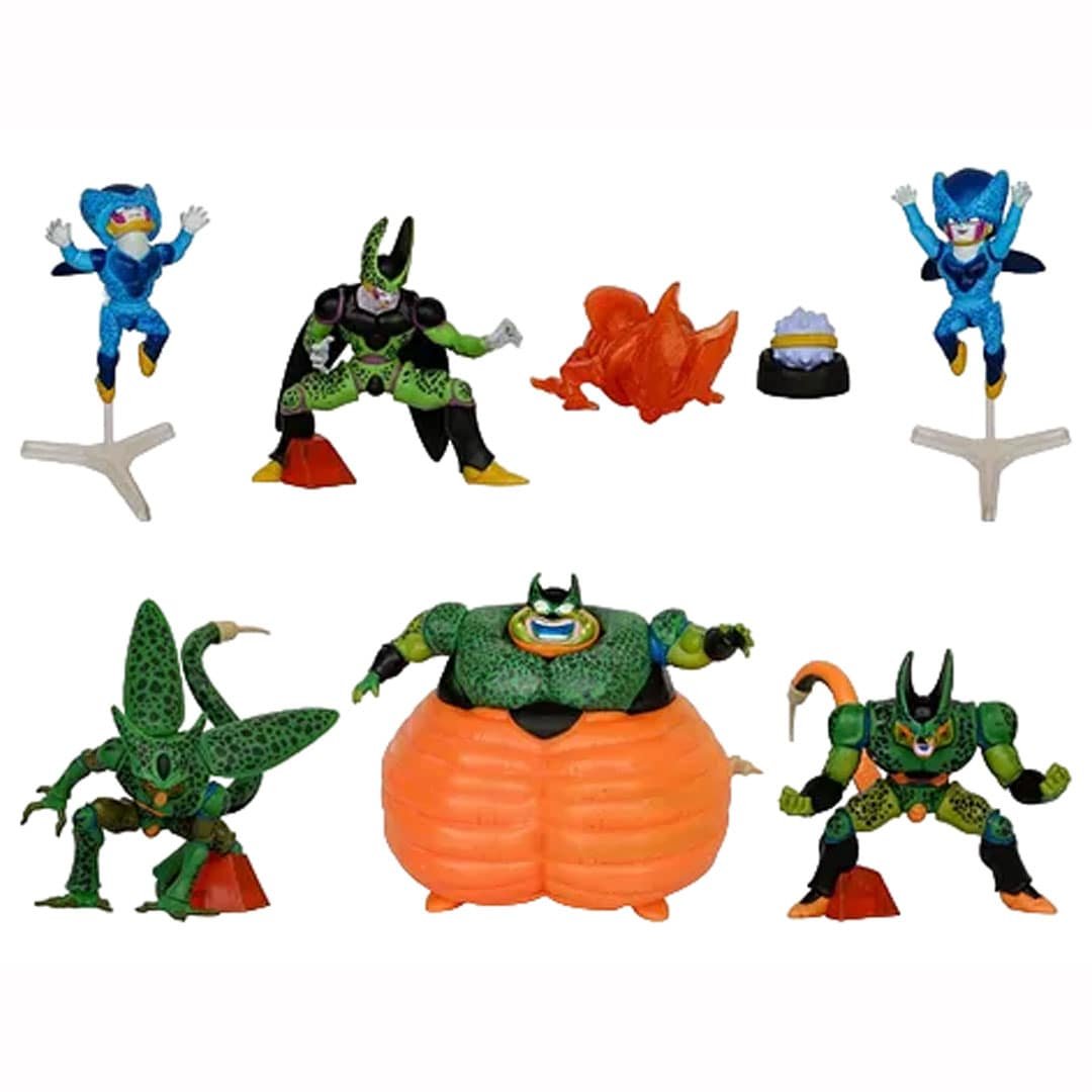 Mini Figuras Coleccionables x8 Cell Evoluciones Dragon Ball - tumundoanime