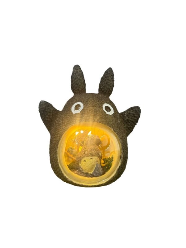 Figura Con Luz Totoro Alzando Los Brazos 15cm