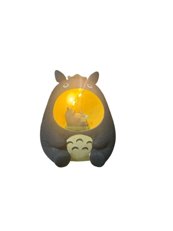 Figura Tipo Alcancía Con Luz Totoro Azul 14cm - Imagen 4