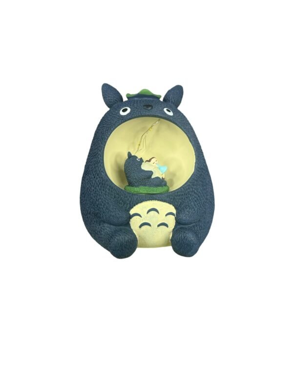 Figura Tipo Alcancía Con Luz Totoro Azul 14cm