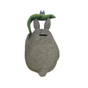 Figura Tipo Alcancía Totoro 22cm Con Hoja - Imagen 3