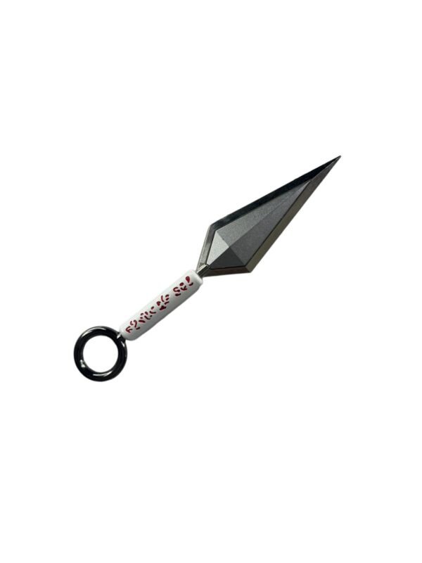 Kunai Metal Blanco Y Rojo Naruto Shippuden/ Coleccionable - Imagen 2