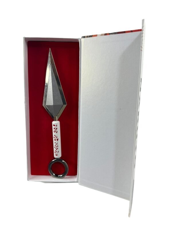 Kunai Metal Blanco Y Rojo Naruto Shippuden/ Coleccionable - Imagen 5