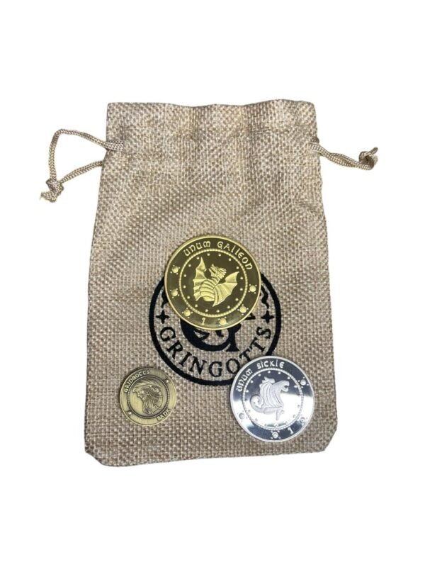 Bolsa X3 Monedas The Gringotts Bank Coin