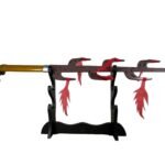Katana Madera Tanjiro Props fantasma tenedor con campana