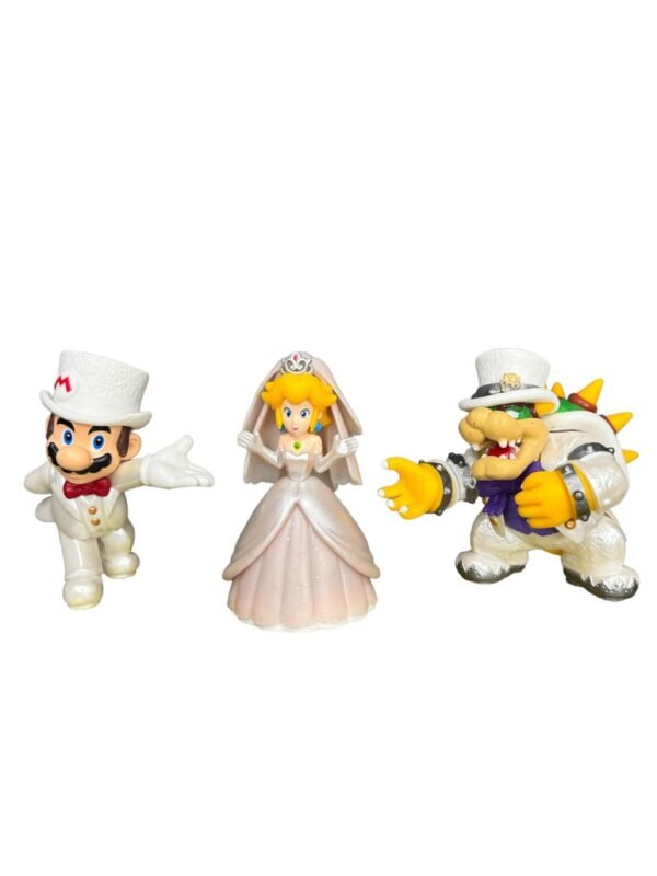 Figuras Super Mario X3  Boda Bowser Princesa