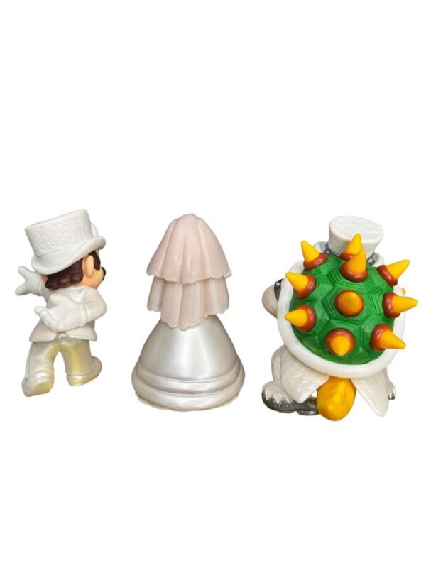 Figuras Super Mario X3  Boda Bowser Princesa - Imagen 4