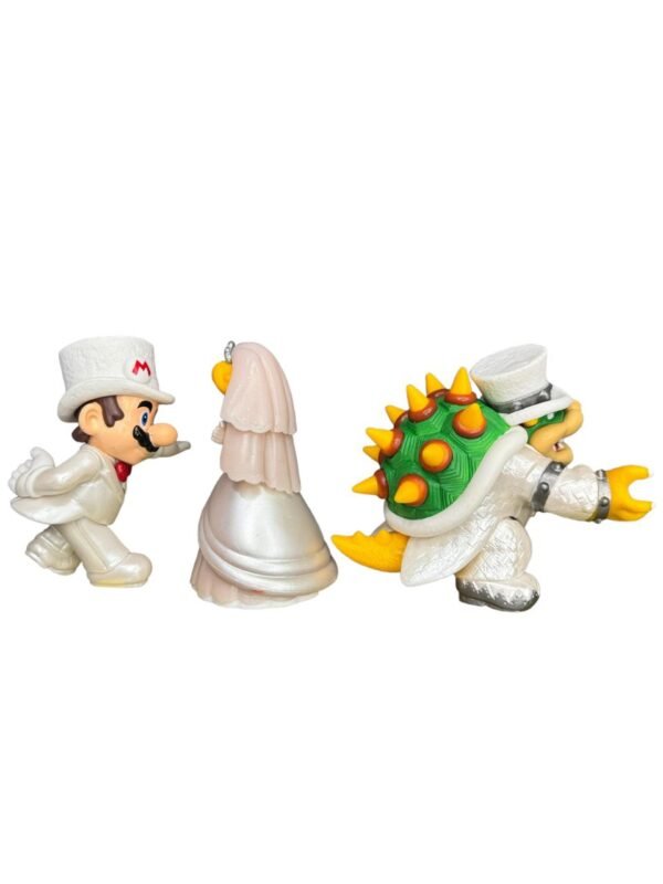 Figuras Super Mario X3  Boda Bowser Princesa - Imagen 3