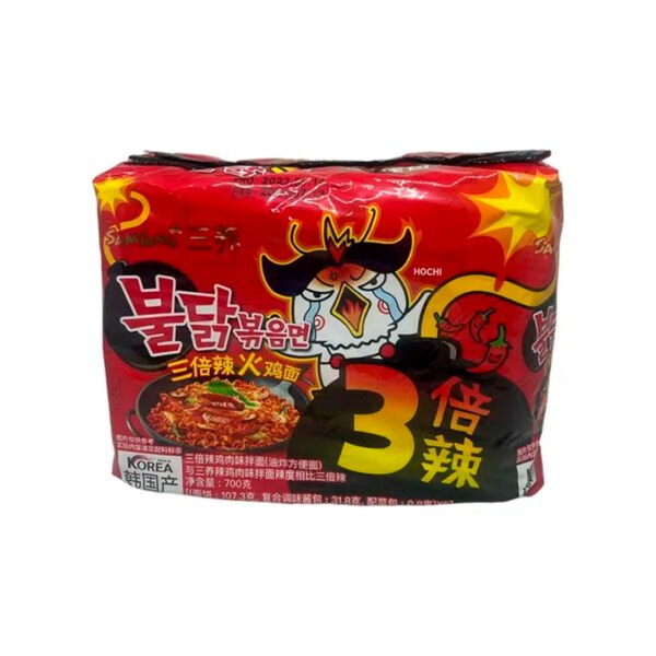 Ramen Carne Extra Picante Pack X5 - Buldak (Rojo)