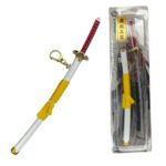 Llavero Mini Katana Zoro blanca -Amarilla  One Piece