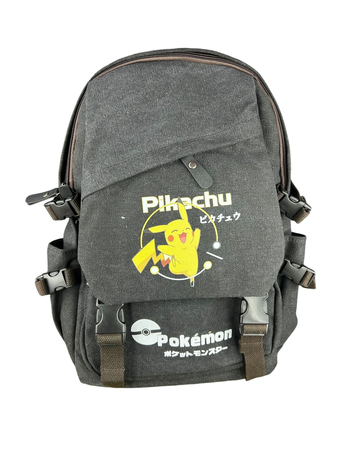 Maleta Gris Oscura Pikachu Pokemon