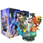 Figura Personajes Evoluciones Mewtwo Y Charizard 38cm / Poke