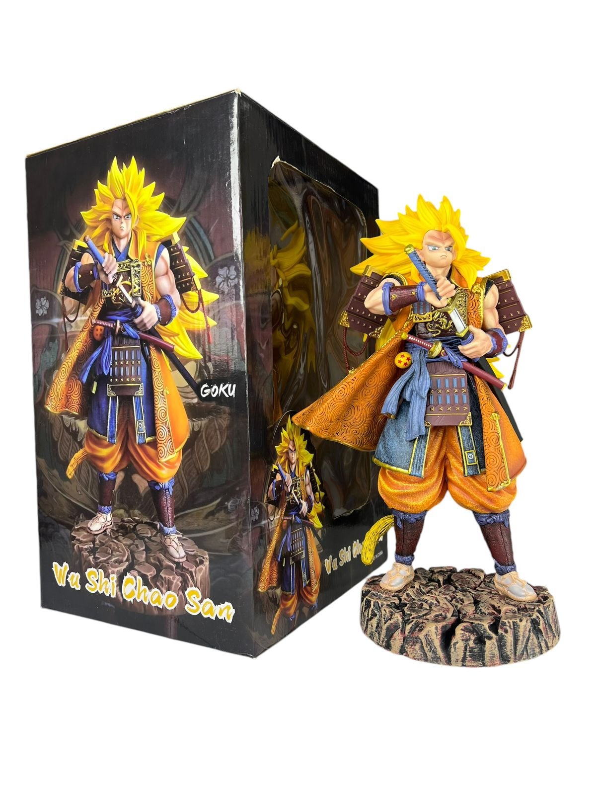 Figura Goku Super Sayayin Fase 3 Samurai 30cm / Dragon Ball