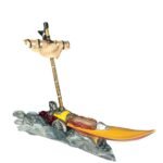 Figura Tipo Lampara Bote / Barco De Ace 37cm One Piece