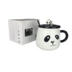 Mug Panda Con Cuchara Y Tapa