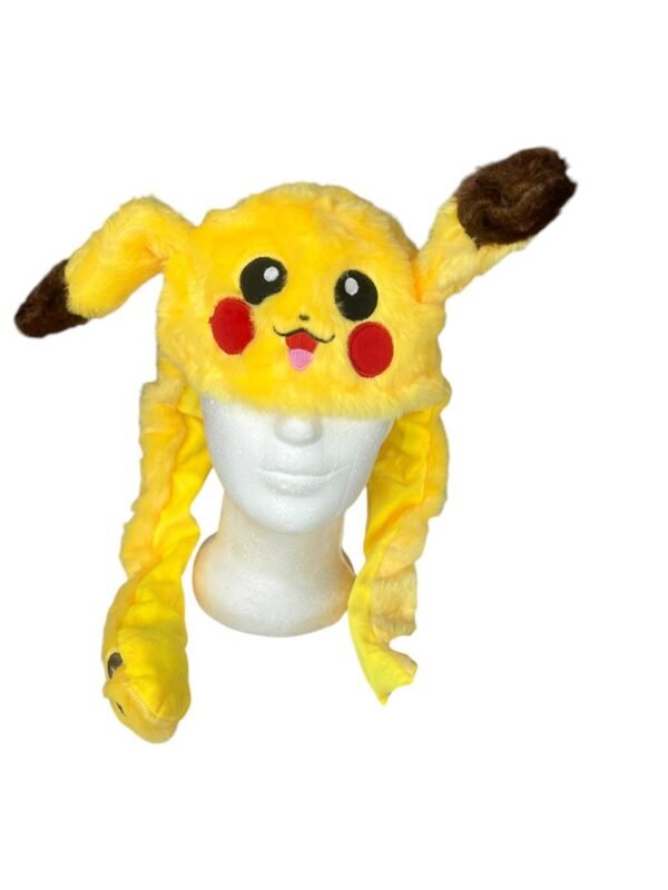 Gorro Mueve Orejas Con Luces Pikachu - Imagen 2