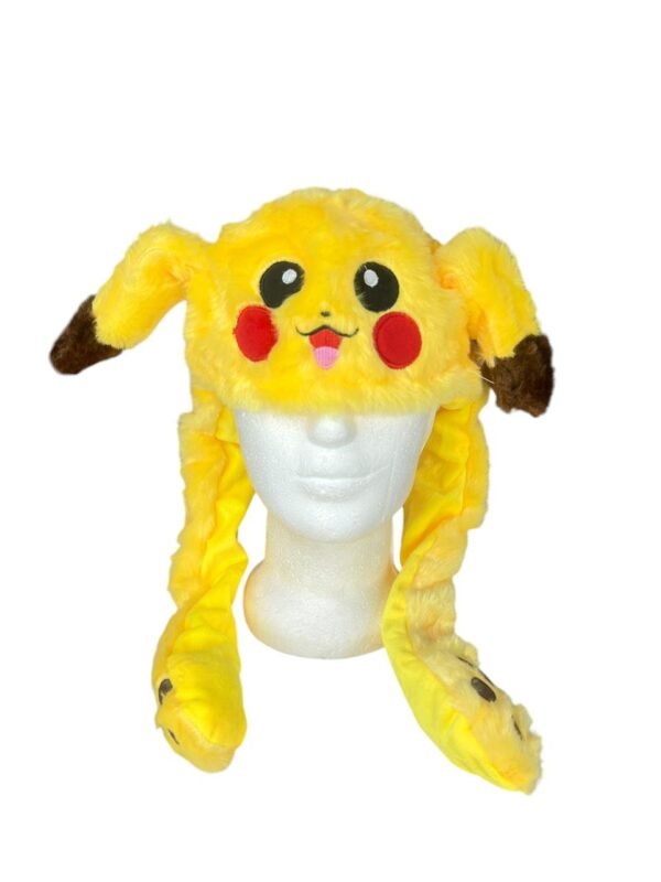 Gorro Mueve Orejas Con Luces Pikachu