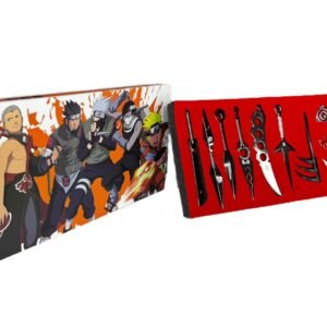 Set Metálico Naruto X7 Espadas + 3 Accesorios