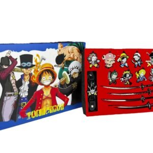Set Metálico One Piece Personajes + Espadas + Manilla