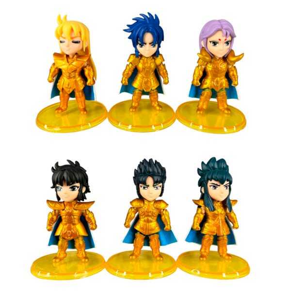 Figuras Coleccionables X6 Caballeros Del Zodiaco