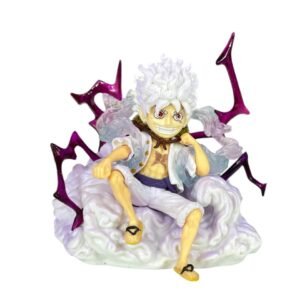 Figura Luffy Gear 5 Sentado 8cm One Piece - Imagen 2